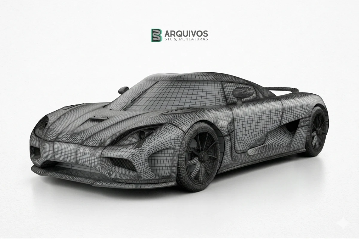 Modelo 3D STL - Koenigsegg Agera 2011 — foto 3